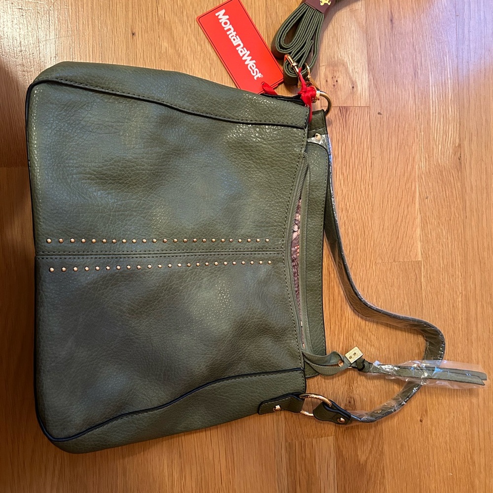 Montana West Olive Green Shoulder Bag